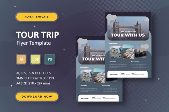 Download Tour Trip - Flyer Template - Trip Collection