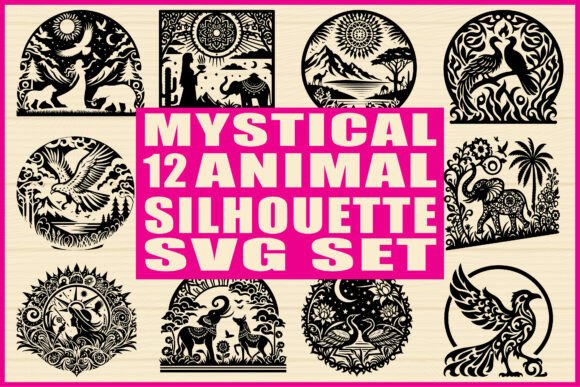 Download Mystical Animal Silhouette SVG Set - Animal Collection