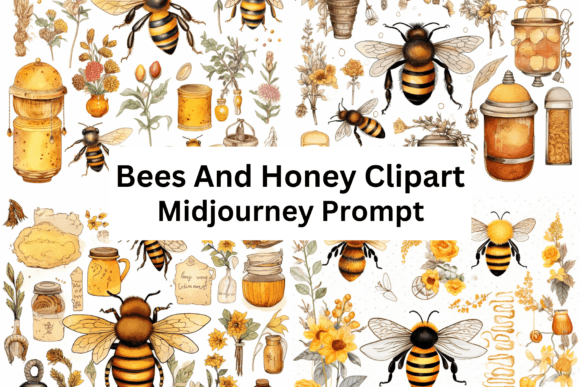 Download Bees and Honey Vector Clipart - Vector clipart Collection