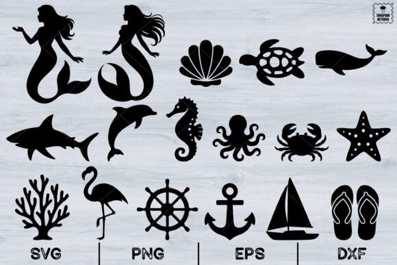 Download Sea Animals, Ocean Animals, Beach Svg - Animal Collection