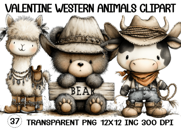 Download Valentine Western Animals Clipart - Animal Collection