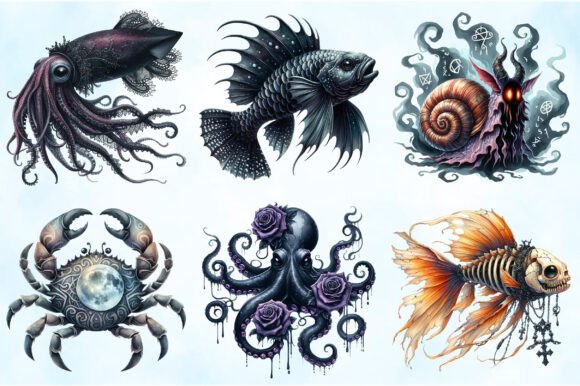 Download Summer Gothic Beach Aquatic Animals - Animal Collection