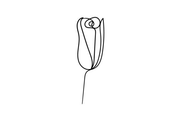 Download Flower One Line  Drawing Minimalism Art. - Minimalism Collection