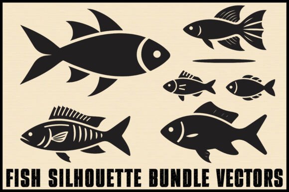 Download Fish Silhouette Vector Clipart Pack - Vector clipart Collection