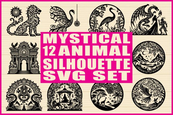 Download Mystical Animal Silhouette SVG Set - Animal Collection