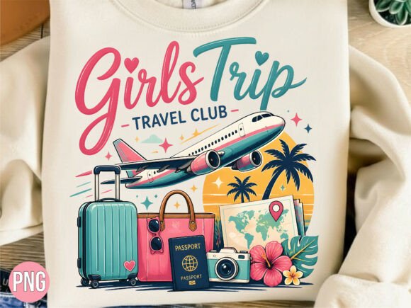 Download Vintage Girls Trip Travel PNG Shirt - Trip Collection