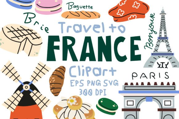 Download France Travel Vector Clipart SVG - Vector clipart Collection