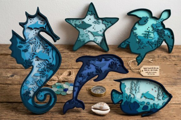 Download Ocean Animals Layered SVG Bundle - Animal Collection
